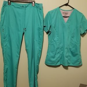 Grey's anatomy tall pants large & medium top